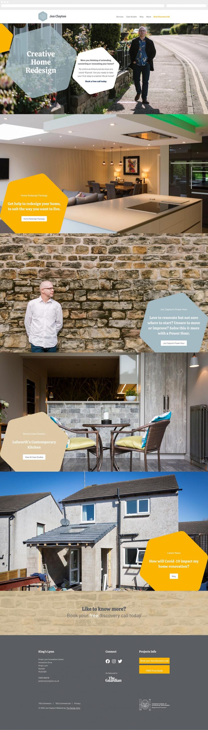 Personal brand identity for residential architect Jon Clayton | The Design Attic